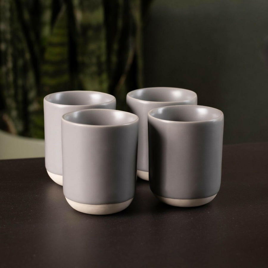 Elegant cappuccino served in a stylish ceramic cup showcasing refined coffee presentation
