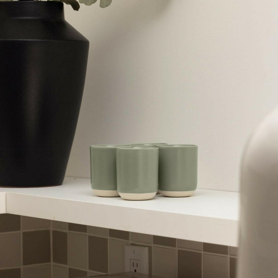 Elegant cappuccino served in a stylish ceramic cup showcasing refined coffee presentation