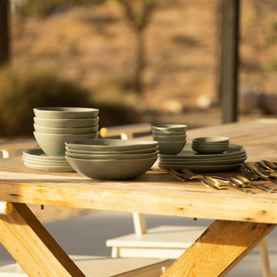 Elegant pasta bowls set on a dining table, showcasing sleek design and premium quality for sophisticated meals.