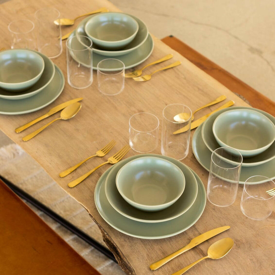 Elegant pasta bowls set on a dining table, showcasing sleek design and premium quality for sophisticated meals.