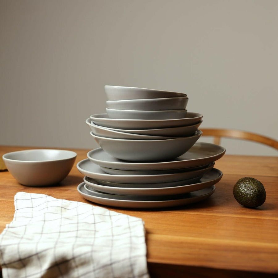 Elegant pasta bowls set on a dining table, showcasing sleek design and premium quality for sophisticated meals.